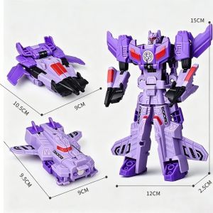 Aoduoyaya Magnetic Transforming Car Robot Toy 2in1 Collision Fusion Deform Action Figure Kids Gift