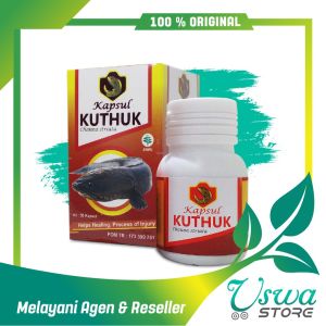 Kapsul Kutuk Pengering Luka Bakar Pasca Operasi Kuthuk Premium Original Albumin Asli Bpom