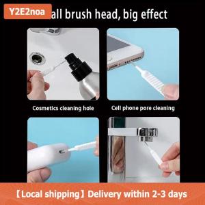 【Local shipping】 10Pcs Set Shower Head Cleaning Brush White Small Brush Anti-Clogging Nylon Pore Gap Clean Brush For Phone Hole Kitchen Bathroom