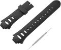 Watch Bands Compatible with Suunto Observer Tt St Sr G6 X6HRM, Classic Soft Rubber Replacement Wrist Strap for Suunto Observer Tt St Sr G6 X6HRM Smart Watch Black. 