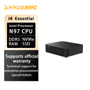 ASUS NUC 14 Essential Barebone Mini PC - Intel Core N97 Processor WiFi 6E Bluetooth 5.3 4K Display Support/RNUC14MNK97