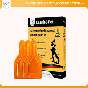 Cassiel Pet Obat Kutu Anjing/Kucing - Cair & Tablet Basmi Kutu Cacing infeksi Kulit BPOM