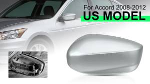 Silver Driver Side Mirror Cover for Accord 2008-2012