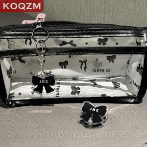 [COD] KOQZM KITCHEN Cartoon Translucent Pencil Case Multi-layer Vertical Large-capacity Stationery Storage Bag School Supply Cosmetic Bag