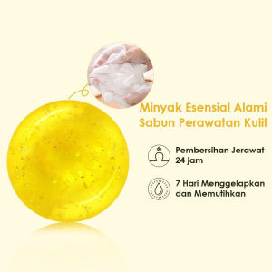 GMEELAN Orange Exfoliating Gel with Whitening Cream with Oil Soap Set 50g+30g+100g