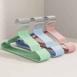 Hanger Thickening Soft and Non-deformable Drying Rack Traceless Wet Dry Clothing Nano-dipped Rubber