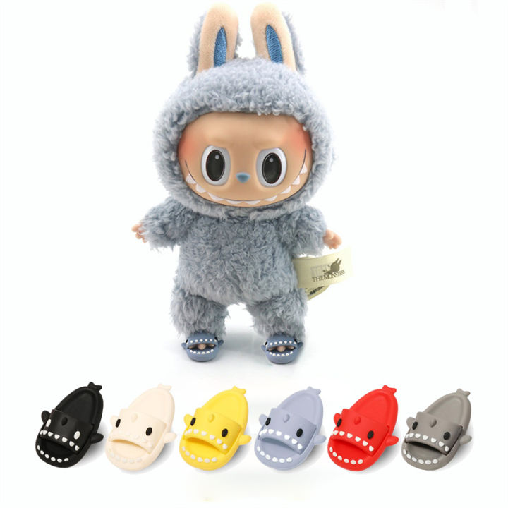 Labubu บ้านตุ๊กตารองเท้าตุ๊กตารองเท้าแตะฉลามน่ารัก,อุปกรณ์เพลย์เฮาส์งาน ...