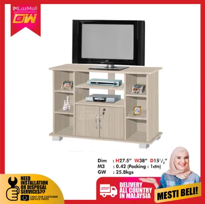 TV Cabinet Wood / Hall Cabinet / Lounge Cabinet / Display Cabinet / LCD Cabinet / TV Rack / TV Table / Console Cabinet