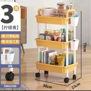 Kệ đựng đồ đa năng có bánh xe đẩy chuyên dụng cho spa phòng tắm bếp