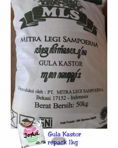 Gula Kastor Repack 1 kg / Gula Halus / MLS GULA KASTOR CASTOR SUGAR