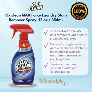 OxiClean Max Force Laundry Stain Remover Spray 12 oz / 354mL