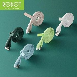 KABEL ROBOT MICRO USB RGM100 2.1A 1M KABEL DATA MICRO 100CM KUAT AWET
