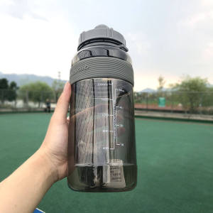 Large Capacity 2L Outdoor Water Bottles Portable Plastic Sports Bottle with shoulder straps Fitness Leak-proof Shaker Bottle