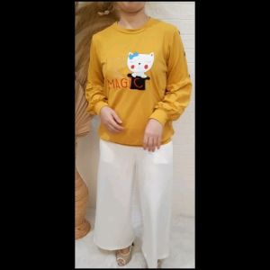 ATASAN WANITA TANGAN BALON LENGAN PANJANG PUFF HAND BAHAN BABYTERRY