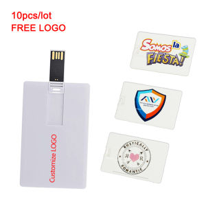 บัตรเครดิตบางเฉียบแฟลชไดรฟ์2.0 USB 64GB เพนไดรฟ์4GB 8GB 16GB 32GB 128GB บัตรธนาคารรุ่นเมมโมรี่สติ๊กยูดิสก์กันน้ำ