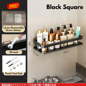 BLACK GOLD STAINLESS STEEL HEAVY DUTY Bathroom Rack Bathroom Shelf Corner Shelf Bathroom Storage Toilet Rack Bathroom Organizer Rak Bilik Mandi 浴室置物架