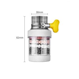 6 Layers Faucet Filter Universal Activated Carbon Faucet Filter Splash Proof Water Purifier Filtration Head Tap Kitchen Tap Water Filter