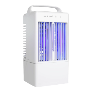 Desktop Air Cooling Fan Portable Unit 3 Speed Cooling Fan with LED Light 4H Timer For Desk Room Bedroom Outdoor Use