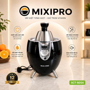 Máy Ép Cam Tự Động 750W MIXIPRO – Ép Nhanh Nhiều Nước | Máy Vắt Cam Công Suất Lớn Cho Quán & Gia Đình | Inox Bền Đẹp