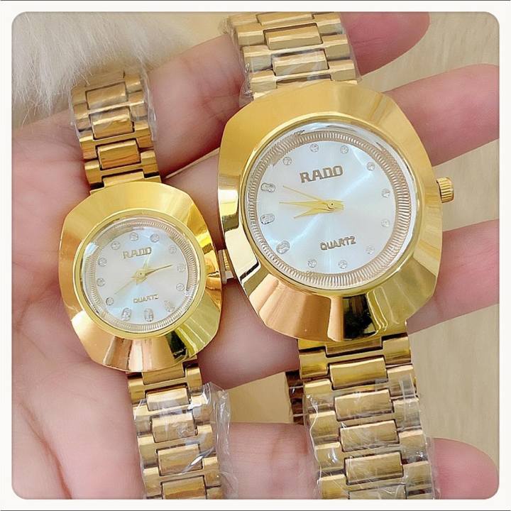 Big Sale Quartz Analog Gold R a D 0 Watch for couple Lazada PH