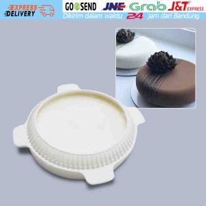 【Ready Stock】Cetakan Kue Cake Pan Motif Round Entremet Mold Kitchen DIY Cetakan Kue Es Krim Kue Puding Coklat Non-stick Bahan Silicone