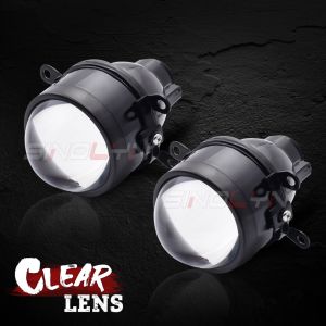Sinolyn 3 Inch Blue Fog Lights For Cars Bi Xenon Fog Lens Bifocal Driving Lamps H11 HID/LED Projector Lenses Car Accessories