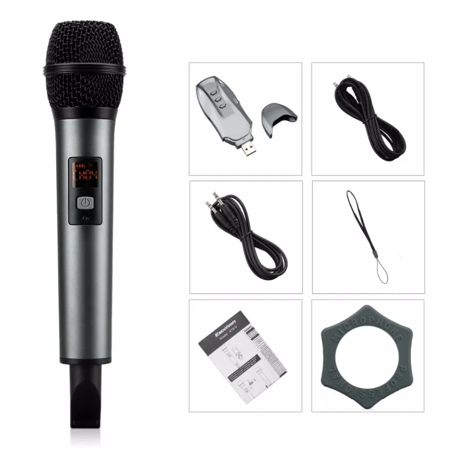 New K18V UHF Wireless Bluetooth Microphone Micro with Receicer