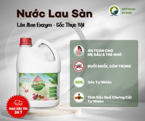 Nước Lau Sàn Sinh Học Minh Hồng 4.2L - Hương Quế Đặc Khử Mùi Tốt Can Lớn Siêu Tiết Kiệm
