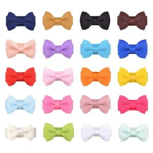 Gói 20 Clip nơ cài tóc đầy màu sắc cho phụ kiện tóc kích thước nhỏ cho nữ cho trẻ mới biết đi và bé gái dễ dàng kết hợp