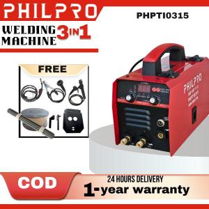 PHILPRO 3-in-1 Welding Machine [BUY1 GET 7]  PHPTI0315 - MMA TIG MIG ACCURATE AMPERAGEINVERTER AND IGBT.
