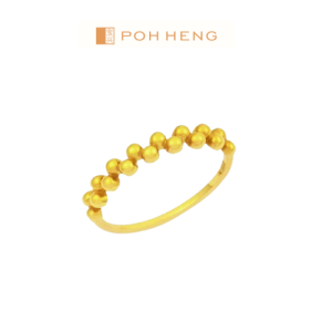 Poh Heng Jewellery 22K Harmony Ring in Yellow Gold [Price By Weight]