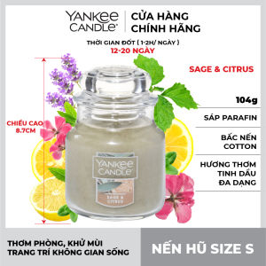 Nến hũ Yankee Candle size S - Sage & Citrus