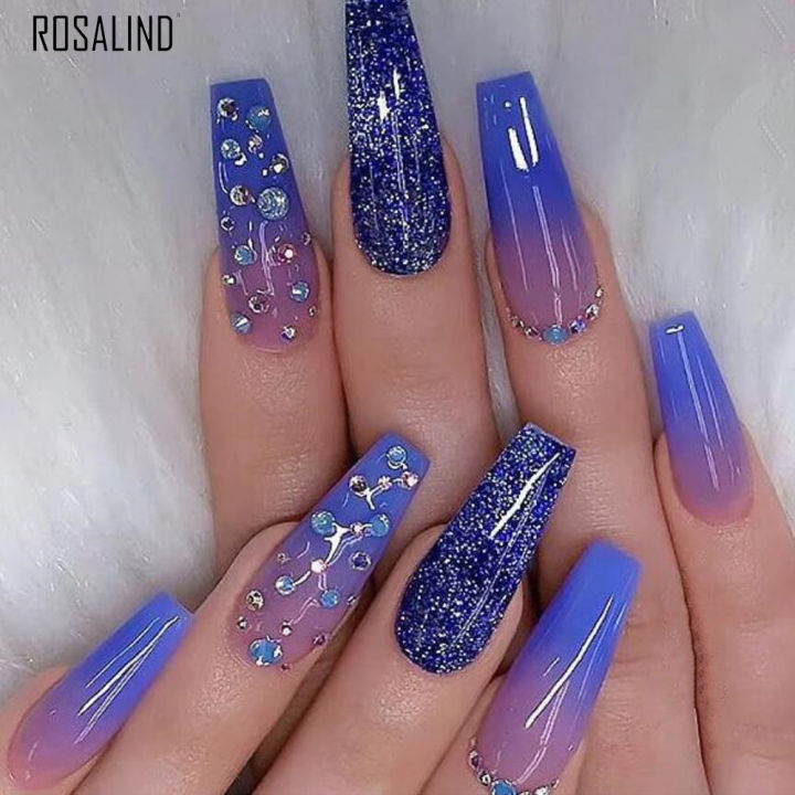 Starlit Blue Ombre Nail Set