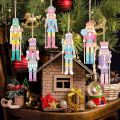 36 Pcs Nutcracker Ornaments for Christmas Tree Wooden Nutcracker Bulk Christmas Hanging Ornaments Xmas Decorations for Home Holiday Decor. 