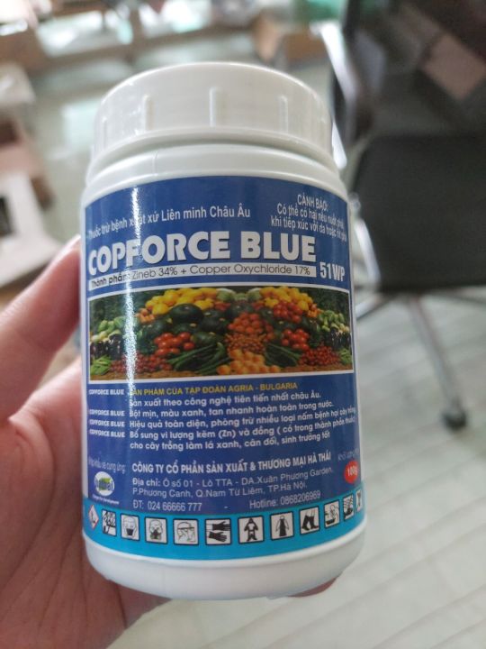 Thuốc trừ nấm bệnh gốc đồng cho cây Copforce Blue 51WP lọ 100gr | Lazada.vn