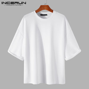Medussa INCERUN Mens Short Sleeve Retro Loose Casual T Shirts Beach Leisure Basic Tee Blouse Top