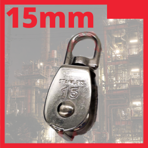 Black Hardware Stainless Steel Rust Swivel Hang Lifting Tali Wire Rope Pulley Roller Caster Wheel Block Crane Tool Set A