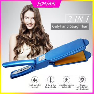 Catokan Pelurus SONAR SN 825 Catok rambut Temperatur Suhu Ionic 2in 1 STRAIGHT/LURUS