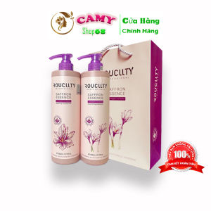 Dầu Gội Xả Thảo Dược Tinh Chất hoa nghệ tây ROUCLLTY PROFESSIONAL SAFFRON ESSENCE800ML*2 - Dầu Gội Cặp Giảm Rụng Tóc Phục Hồi Tóc Hư Tổn chính hãng Camy Shop68