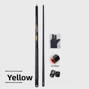 3142 Jaguar Black Technology Carbon Fiber Billiard Cue Big Head Cue Chinese Style Black Eight Flower Style Nine Ball Billiard Cue