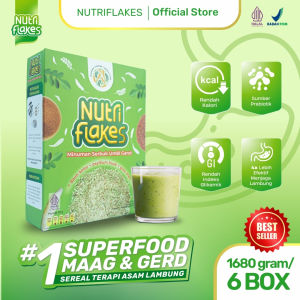 Nutriflakes Sereal Umbi Garut Asam Lambung Original 6 Box