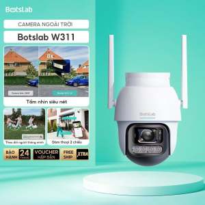 Camera Wifi IP ngoài trời 360 độ 3MP Botslab W311 2K Fullcolor - Phát hiện chuyển động đàm thoại 2 chiều