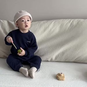 Baby crawling outfit autumn clothing for babies outfit Korean-style childrens clothing infant autumn clothes boys romper