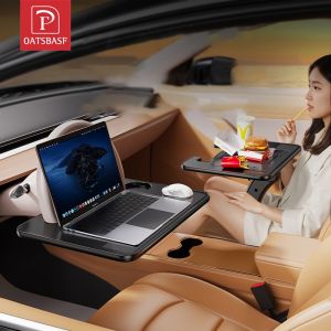 OATSBASF 2 IN 1 Detachable Car Steering Wheel Dining Panel Desk Car Driver Seat Laptop Stand Multifunction Table Tray
