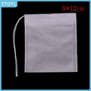 ZTOYL 100Pcs Non-woven Empty Teabags String Heat Seal Filter Paper Herb Tea Bags