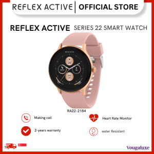 Reflex Active Series 22 Pink Smart Calling Watch 1.38" Full touch GPS IP67 Heart rate sleep calorie tracker pedometer