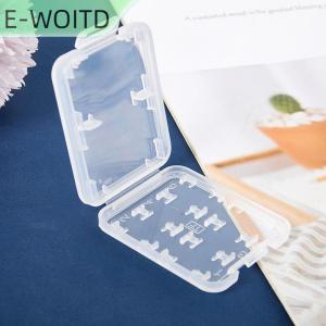 【E-WOITD】 กล่องเก็บการ์ดหน่วยความจำแบบใส1ชิ้นสำหรับ SD SDHC TF MS กล่องพลาสติก