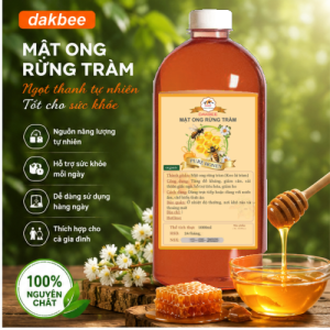 1 Lít mật ong rừng tràm (keo) nguyên chất tăng cường sức đề kháng cho cơ thể [TRAM_1KML]