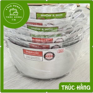 Nồi nhôm xi cao cấp kèm nắp đủ size (Toàn Cầu)
