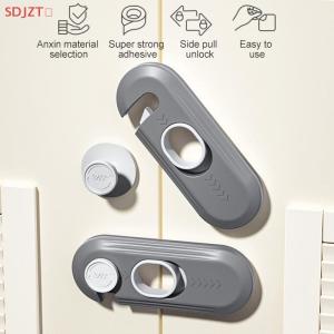 🚚【Local Express Delivery】🚚 Home Refrigerator Lock Multi-Function Drawer Locks For Kids Security Protection Baby Anti-Pinch Hand Cabinet Door Buckle